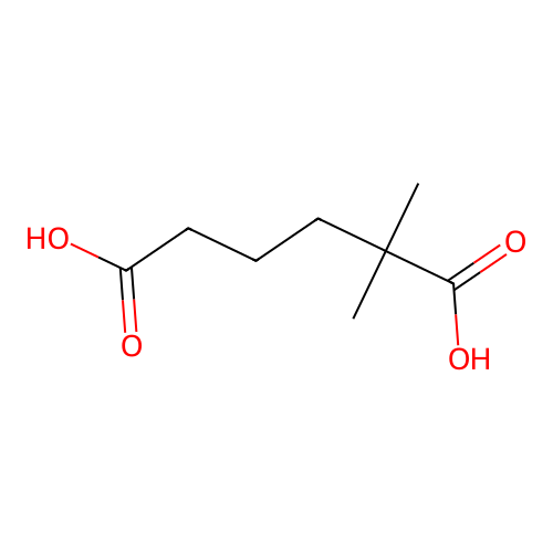 2,2-dimethylhexanedioic Acid structure