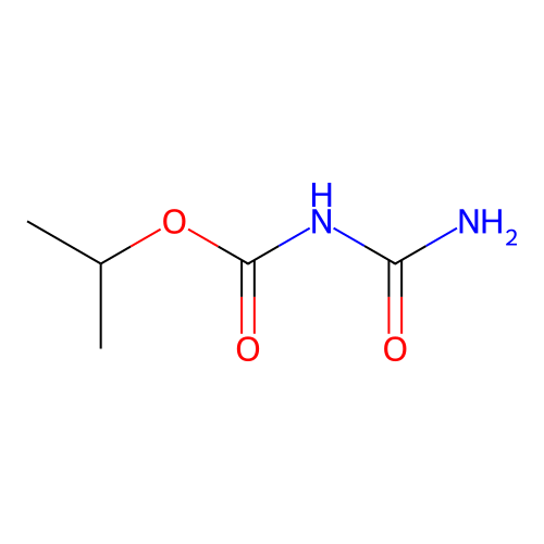 Allophanic acid, isopropyl ester structure