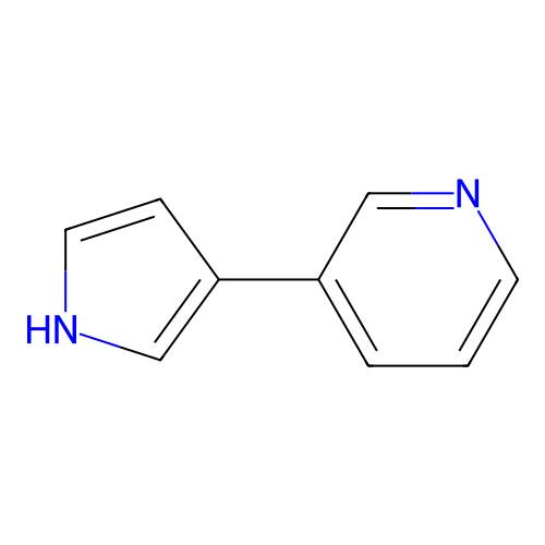 3-(1H-pyrrol-3-yl)pyridine structure