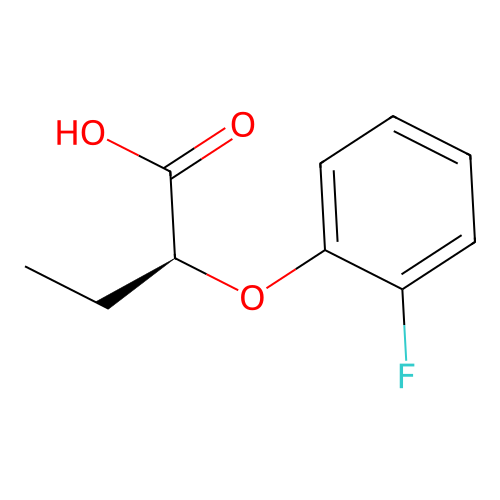 (2S)-2-(2-fluorophenoxy)butanoic acid structure