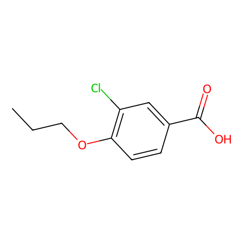3-Chloro-4-propoxybenzoic acid structure