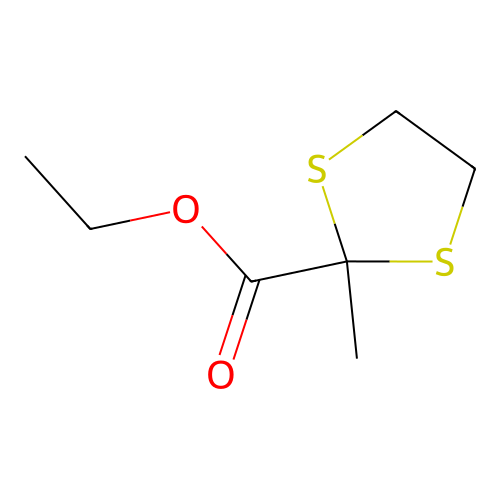 1,3-Dithiolane-2-carboxylic acid, 2-methyl-, ethyl ester structure