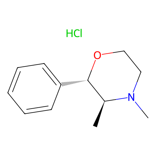 Phendimetrazine hydrochloride structure