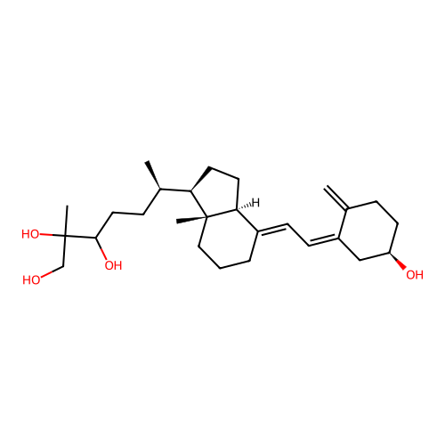 24,25,26-Trihydroxyvitamin D3 structure