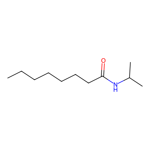 N-(1-methylethyl)octanamide structure