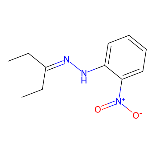 2-nitro-N-(pentan-3-ylideneamino)aniline structure