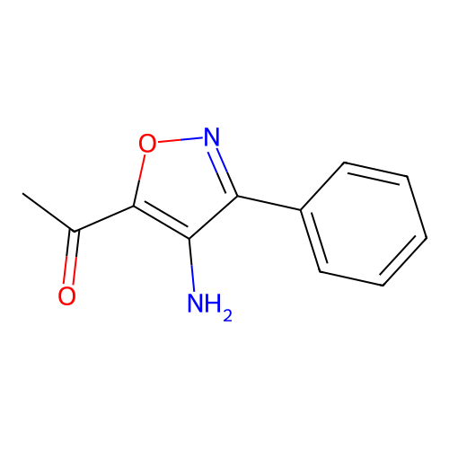 1-Ethanone, 1-(4-amino-3-phenyl-5-isoxazolyl)- structure