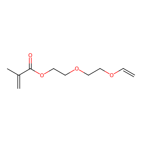 2-(2-Vinyloxyethoxy)ethyl methacrylate structure