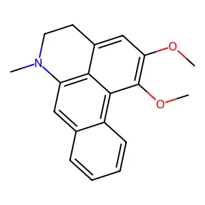 5,6-Dihydro-1,2-dimethoxy-6-methyl-4H-dibenzo(de,g)quinoline structure