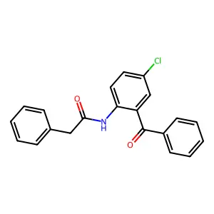 N-(2-苯甲酰基-4-氯苯基)-2-苯基乙酰胺 structure