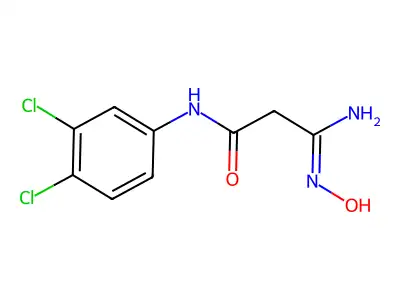 3-Amino-N-(3,4-dichlorophenyl)-3-(hydroxyimino)propanamide structure