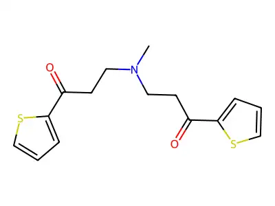3,3'-(Methylimino)bis[1-(thiophen-2-yl)propan-1-one] structure