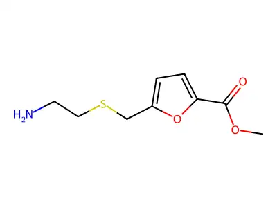 Methyl 5-{[(2-aminoethyl)sulfanyl]methyl}furan-2-carboxylate structure