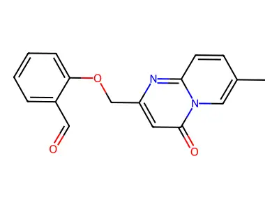 2-[(7-Methyl-4-oxopyrido[1,2-a]pyrimidin-2-yl)methoxy]benzaldehyde structure