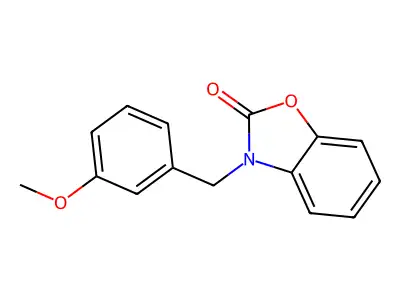3-[(3-Methoxyphenyl)methyl]-1,3-benzoxazol-2-one structure