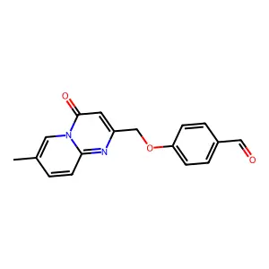 4-[(7-Methyl-4-oxopyrido[1,2-a]pyrimidin-2-yl)methoxy]benzaldehyde structure