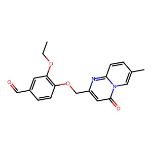 3-Ethoxy-4-[(7-methyl-4-oxopyrido[1,2-a]pyrimidin-2-yl)methoxy]benzaldehyde structure