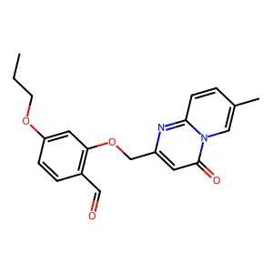 2-[(7-Methyl-4-oxopyrido[1,2-a]pyrimidin-2-yl)methoxy]-4-propoxybenzaldehyde structure