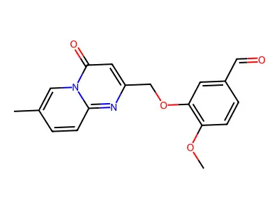 4-Methoxy-3-[(7-methyl-4-oxopyrido[1,2-a]pyrimidin-2-yl)methoxy]benzaldehyde structure