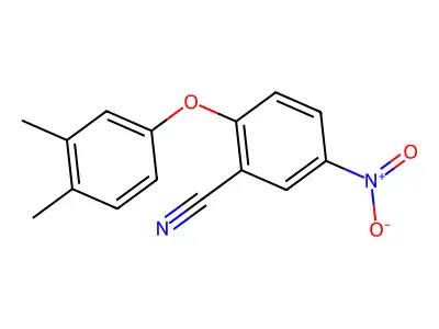 2-(3,4-Dimethylphenoxy)-5-nitrobenzonitrile structure
