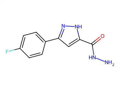 3-(4-fluorophenyl)-1H-pyrazole-5-carbohydrazide structure