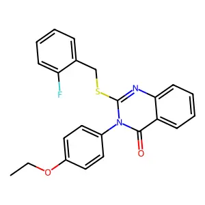 3-(4-Ethoxyphenyl)-2-((2-fluorobenzyl)thio)-4(3H)-quinazolinone structure