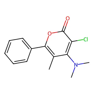3-Chloro-4-(dimethylamino)-5-methyl-6-phenyl-2H-pyran-2-one structure