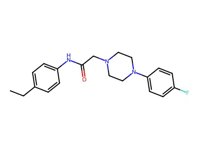 N-(4-Ethylphenyl)-2-(4-(4-fluorophenyl)-1-piperazinyl)acetamide structure