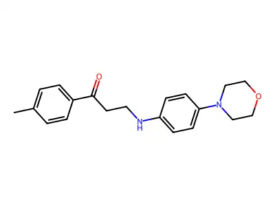 1-(4-Methylphenyl)-3-(4-(4-morpholinyl)anilino)-1-propanone structure