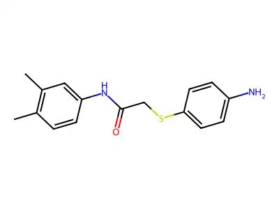 2-((4-Aminophenyl)thio)-N-(3,4-dimethylphenyl)acetamide structure