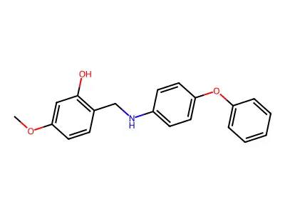 5-Methoxy-2-[(4-phenoxyanilino)methyl]benzenol structure