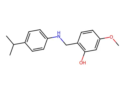 2-((4-Isopropylanilino)methyl)-5-methoxyphenol structure
