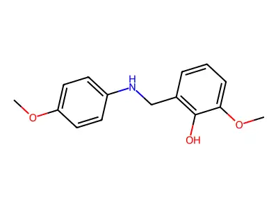 2-Methoxy-6-((4-methoxyanilino)methyl)phenol structure