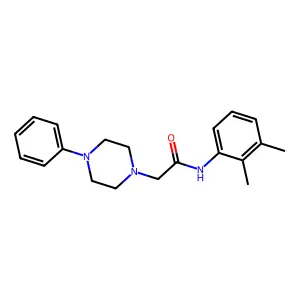 N-(2,3-dimethylphenyl)-2-(4-phenylpiperazin-1-yl)acetamide structure