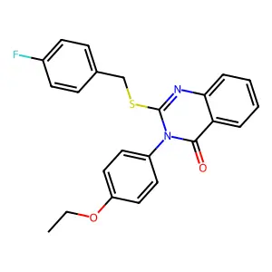 3-(4-Ethoxyphenyl)-2-((4-fluorobenzyl)thio)-4(3H)-quinazolinone structure