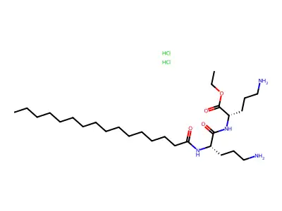 N(alpha)-Palmitoyl-ornithylornithine ethyl ester structure