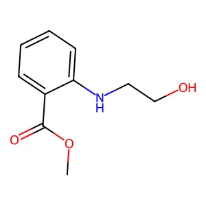 Methyl 2-[(2-hydroxyethyl)amino]benzoate structure