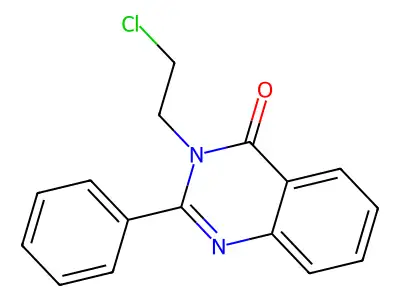 3-(2-chloroethyl)-2-phenylquinazolin-4(3H)-one structure