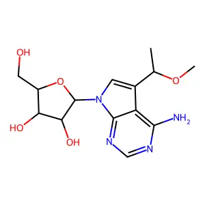 5-(1-Methoxyethyl)tubercidin structure