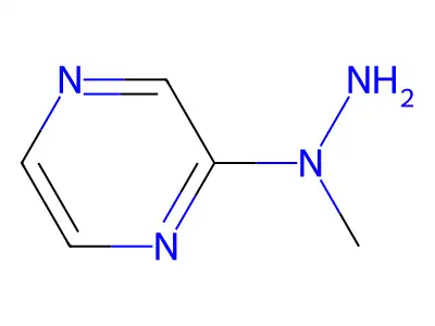 2-(1-Methylhydrazin-1-yl)pyrazine structure
