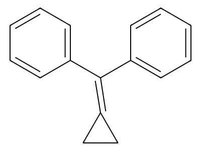 [Cyclopropylidene(phenyl)methyl]benzene structure