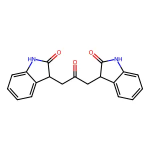 3-[2-Oxo-3-(2-oxo-1,3-dihydroindol-3-yl)propyl]-1,3-dihydroindol-2-one structure