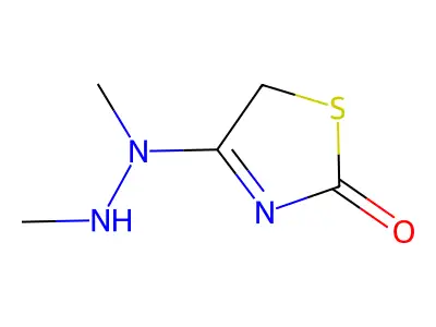 2(5H)-Thiazolone, 4-(1,2-dimethylhydrazino)- structure