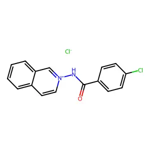 Isoquinolinium, 2-((4-chlorobenzoyl)amino)-, chloride structure