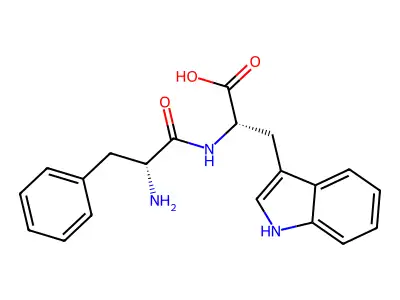 D-Phenylalanyl-L-tryptophan structure