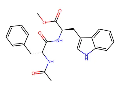 D-Tryptophan, N-(N-acetyl-D-phenylalanyl)-, methyl ester structure