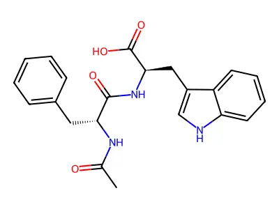 D-Tryptophan, N-(N-acetyl-D-phenylalanyl)- structure