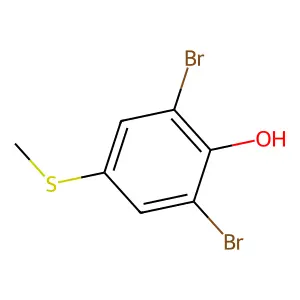 2,6-Dibromo-4-(methylsulfanyl)phenol structure