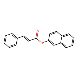 2-Propenoic acid, 3-phenyl-, 2-naphthalenyl ester structure