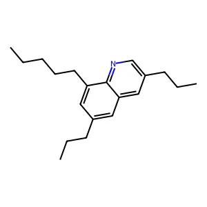 8-Pentyl-3,6-dipropylquinoline structure